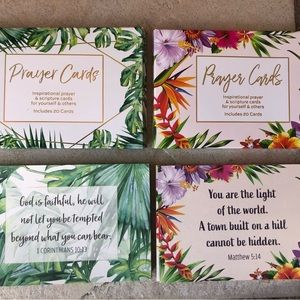 Inspirational & Motivational Prayer Cards Set of 2